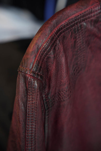Mauritius Rakva Leather Jacket