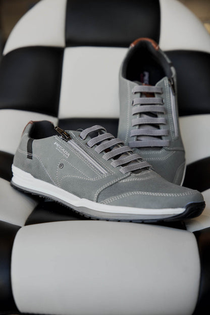 Pegada Light Grey Mesh Sneakers