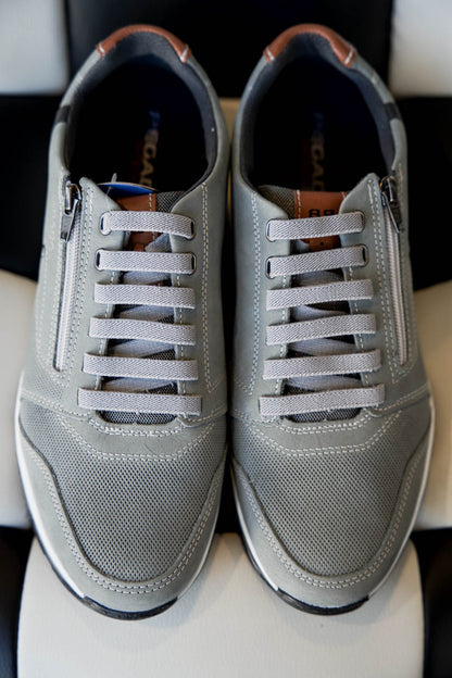 Pegada Light Grey Mesh Sneakers