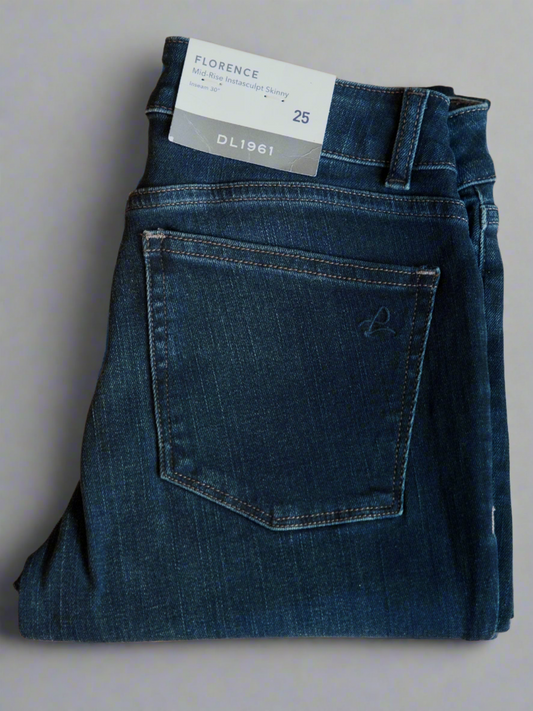 DL1961 Mid-Indigo Florence Instasculpt Skinny Jeans