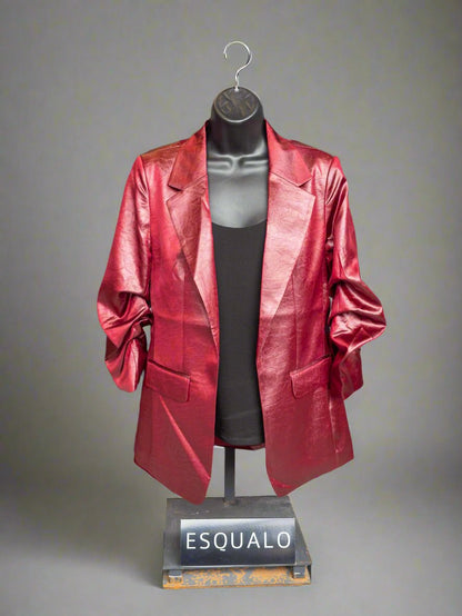 Esqualo Metallic Burgundy Jacket