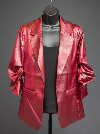 Esqualo Metallic Burgundy Jacket