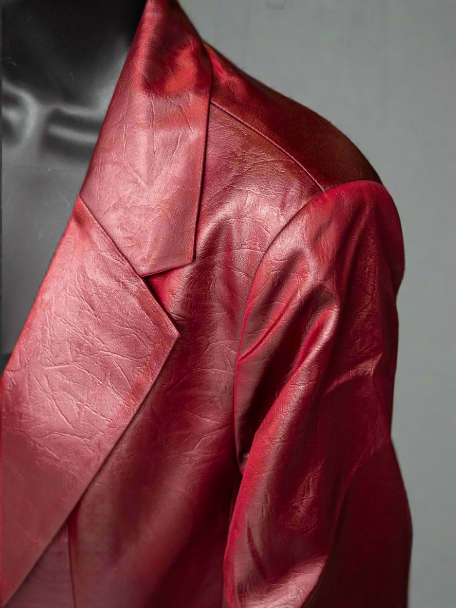 Esqualo Metallic Burgundy Jacket