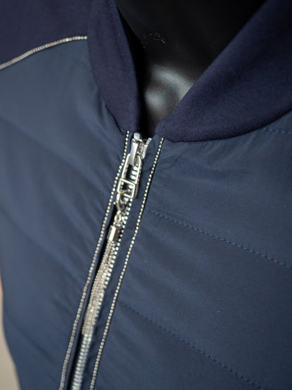 I'cona Quilted Luxe Jacket - Navy