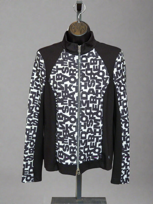 I'cona Graphic Alphabet Jacket - Black & White