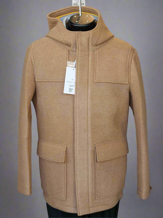 Manuel Ritz Hooded Heavy Jacket - Camel