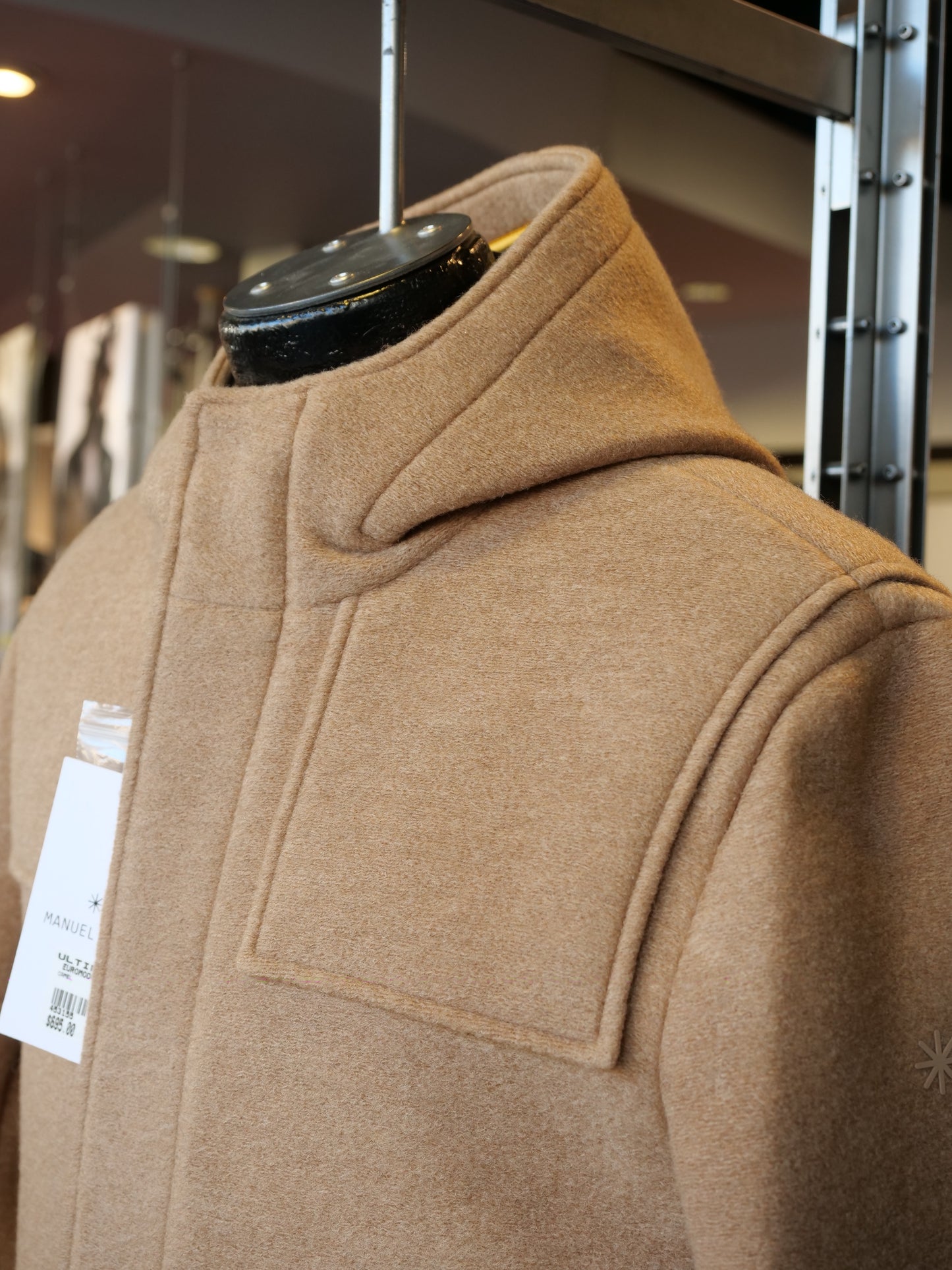 Manuel Ritz Hooded Heavy Jacket - Camel