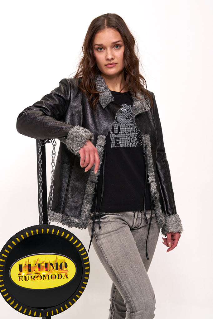 Kathrine Barclay Shearling Full Leather Jacket