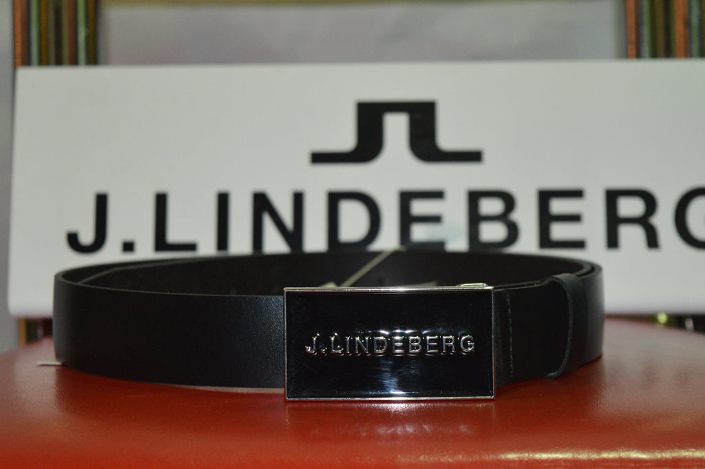J Lindeberg Black Enamel Belt